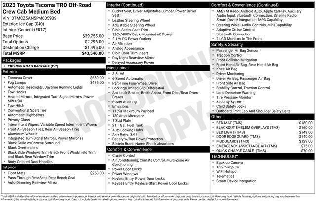 2023 Toyota Tacoma TRD Sport