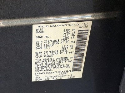 2020 Nissan Murano SV Intelligent AWD