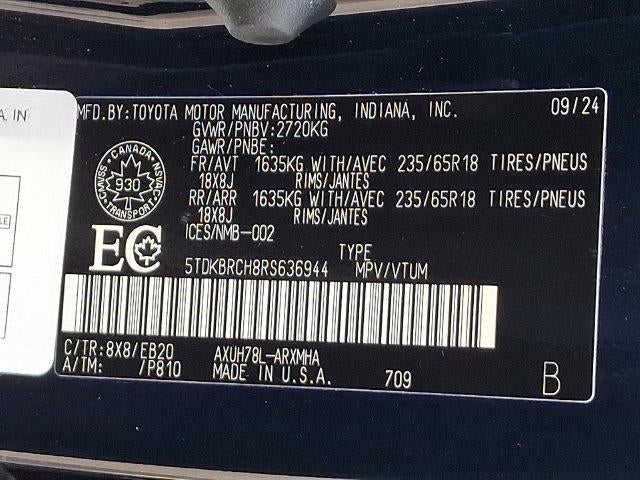 2024 Toyota Highlander Hybrid XLE