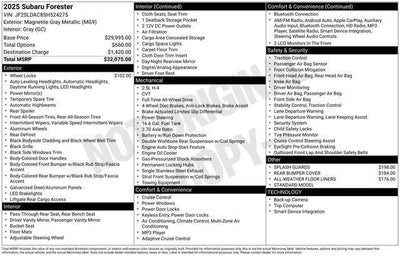 2025 Subaru Forester Base