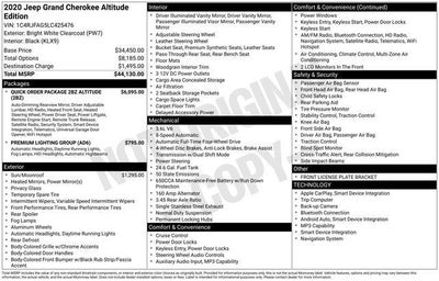 2020 Jeep Grand Cherokee Altitude 4x4