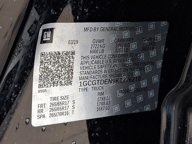 2019 Chevrolet Colorado 4WD Z71 Z71 Midnight Edition