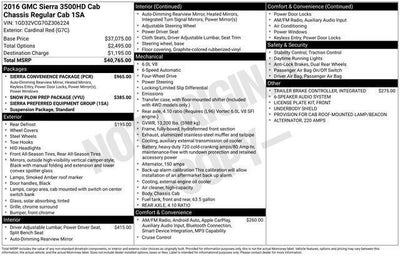 2016 GMC Sierra 3500 HD Chassis Cab Base