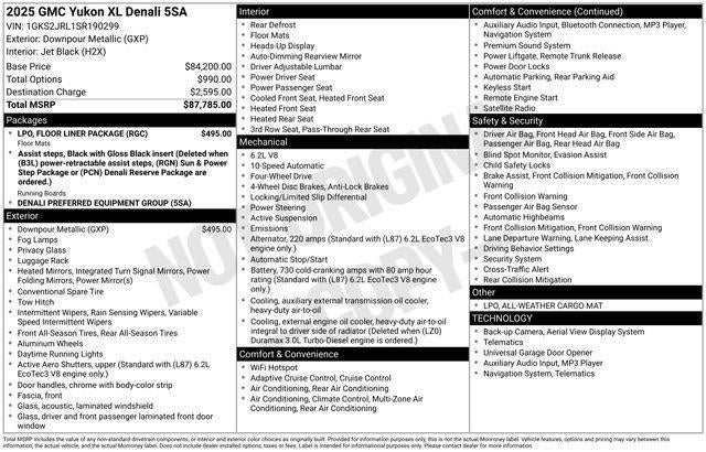 2025 GMC Yukon XL Denali