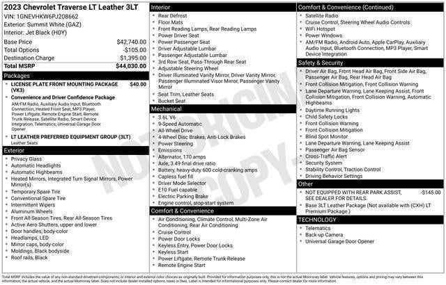 2023 Chevrolet Traverse LT Leather