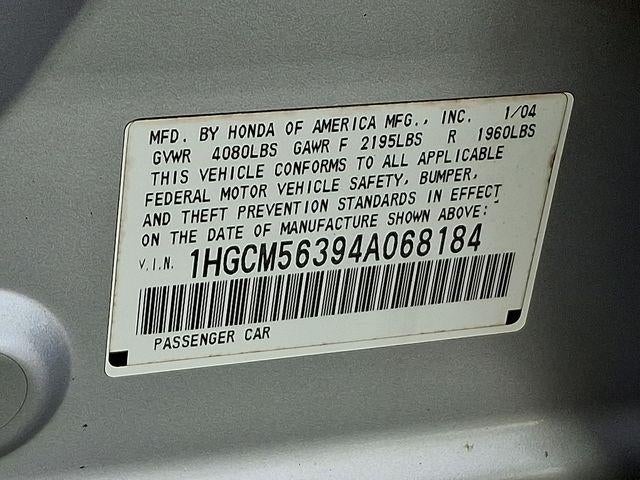 2004 Honda Accord Sdn LX