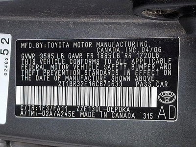 2006 Toyota Corolla CE