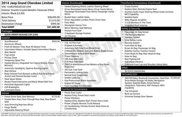 2014 Jeep Grand Cherokee Limited