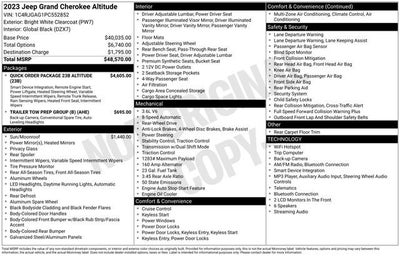 2023 Jeep Grand Cherokee Altitude 4x2