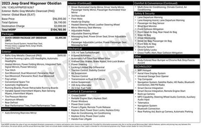 2023 Jeep Grand Wagoneer Obsidian 4x4