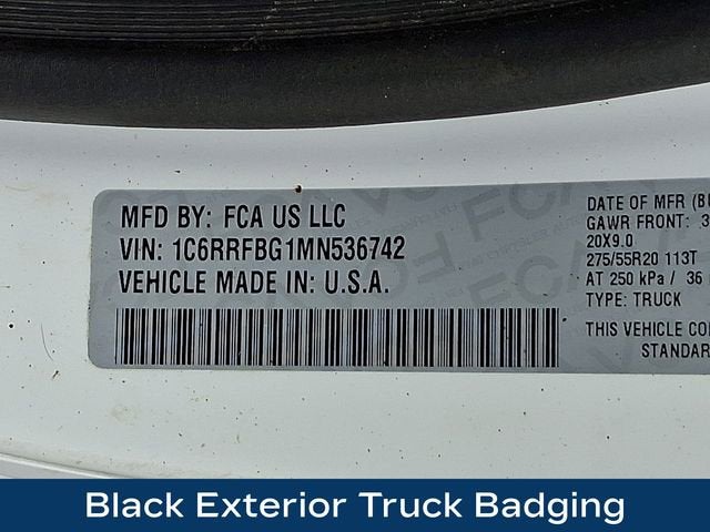 2021 RAM 1500 Big Horn Quad Cab 4x4 6'4" Box