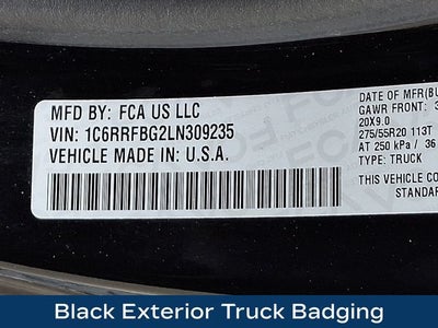 2020 RAM 1500 Big Horn Quad Cab 4x4 6'4" Box