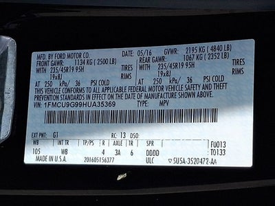 2017 Ford Escape SE