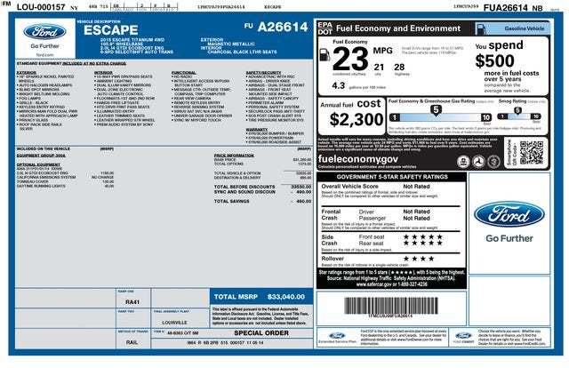 2015 Ford Escape Titanium