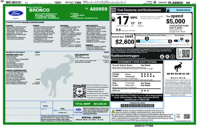 2023 Ford Bronco Wildtrak