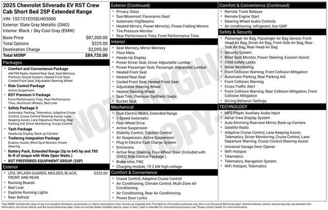 2025 Chevrolet Silverado EV RST - Extended Range