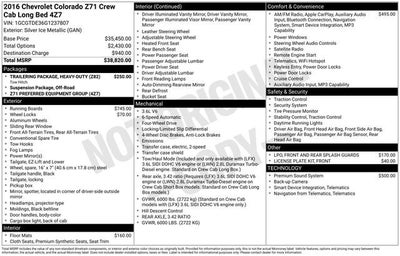 2016 Chevrolet Colorado 4WD Z71