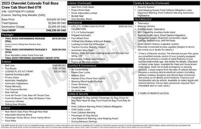 2023 Chevrolet Colorado 4WD Trail Boss