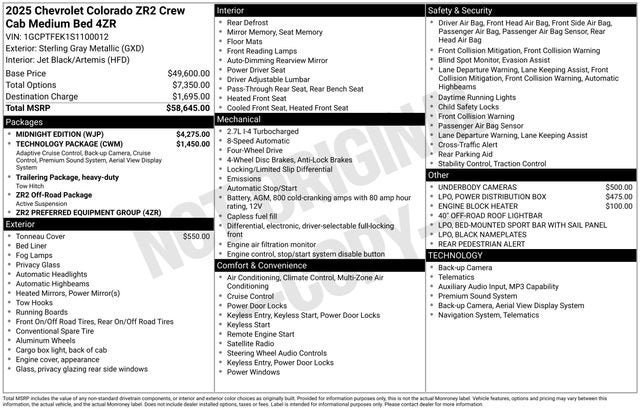 2025 Chevrolet Colorado ZR2