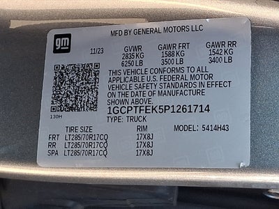 2023 Chevrolet Colorado 4WD ZR2