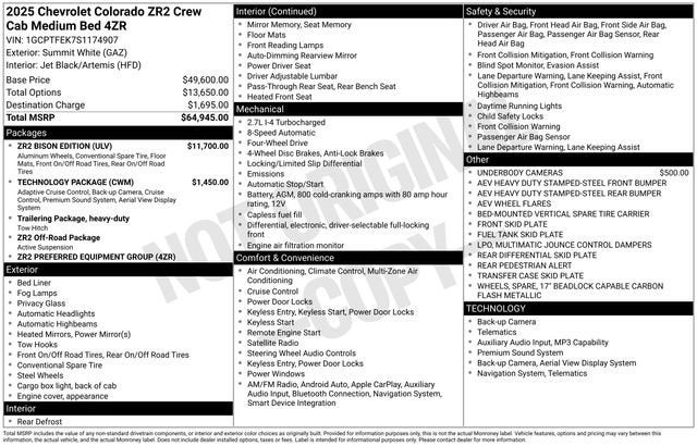 2025 Chevrolet Colorado ZR2