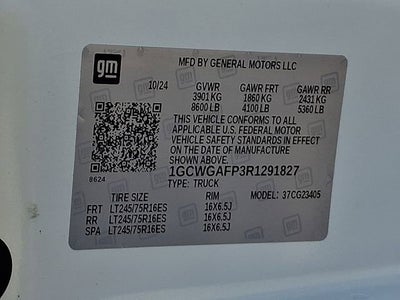 2024 Chevrolet Express Cargo 2500 WT