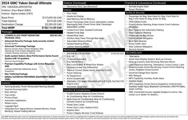 2024 GMC Yukon Denali Ultimate