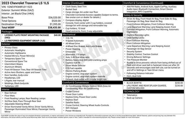 2023 Chevrolet Traverse LS