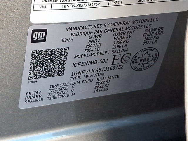 2026 Chevrolet Traverse RS