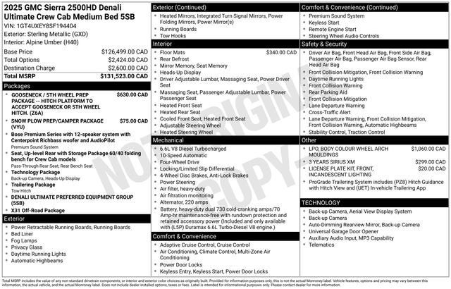 2025 GMC Sierra 2500 HD Denali Ultimate