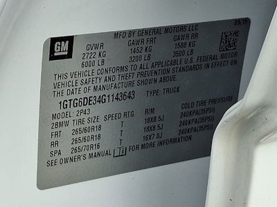 2016 GMC Canyon 4WD SLT