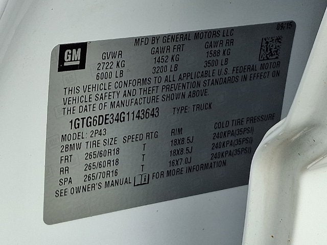 2016 GMC Canyon 4WD SLT