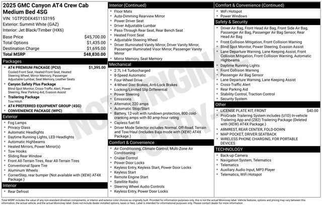 2025 GMC Canyon AT4