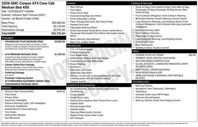 2026 GMC Canyon AT4