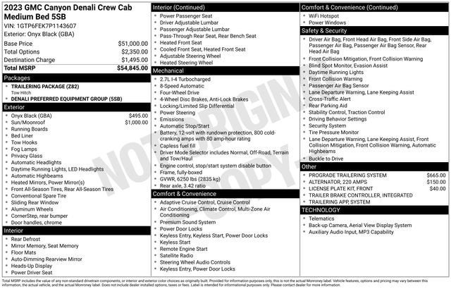 2023 GMC Canyon Denali