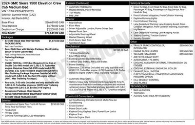 2024 GMC Sierra 1500 Elevation
