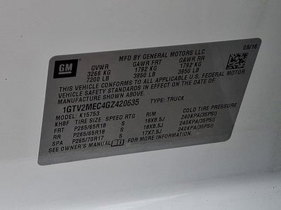 2016 GMC Sierra 1500 SLE