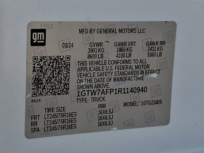 2024 GMC Savana Cargo 2500 Work Van