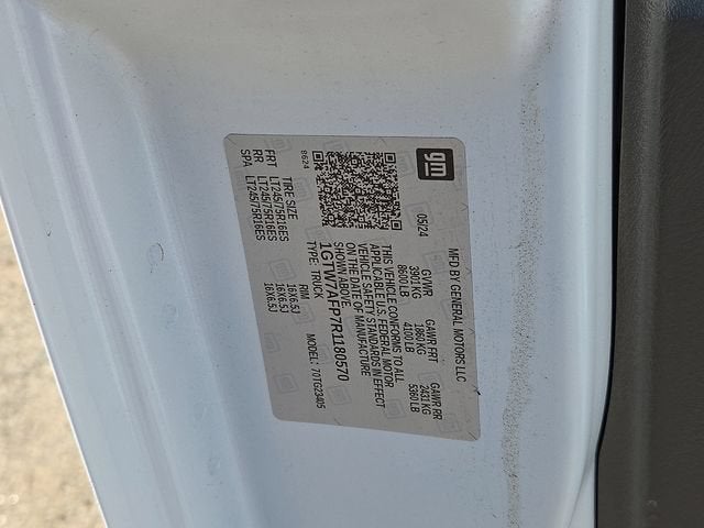 2024 GMC Savana Cargo 2500 Work Van