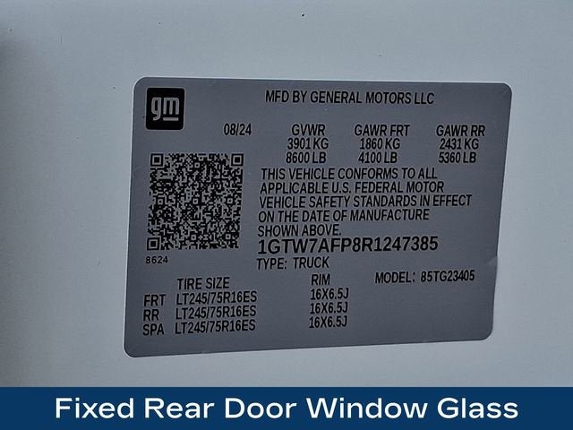 2024 GMC Savana Cargo 2500 Work Van