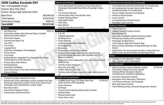2008 Cadillac Escalade ESV Standard