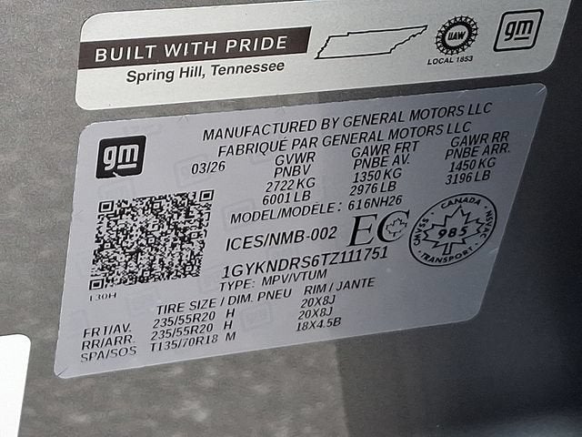 2026 Cadillac XT5 Premium Luxury