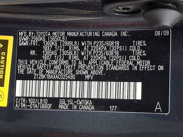 2010 Lexus RX 350 RX 350 Sport Utility 4D
