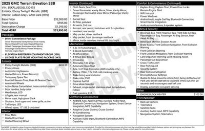 2025 GMC Terrain Elevation