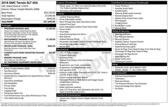 2018 GMC Terrain SLT