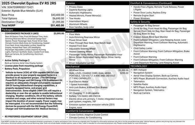 2025 Chevrolet Equinox EV RS