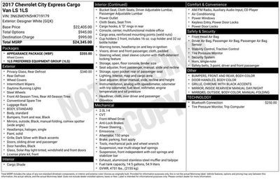 2017 Chevrolet City Express LS