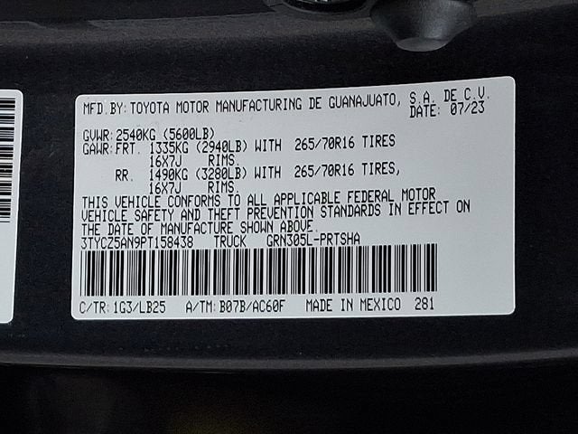 2023 Toyota Tacoma TRD Pro