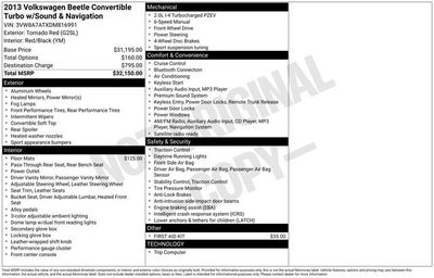 2013 Volkswagen Beetle Convertible 2.0T