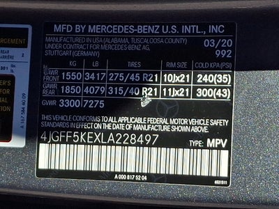 2020 Mercedes-Benz GLS 450 4MATIC®